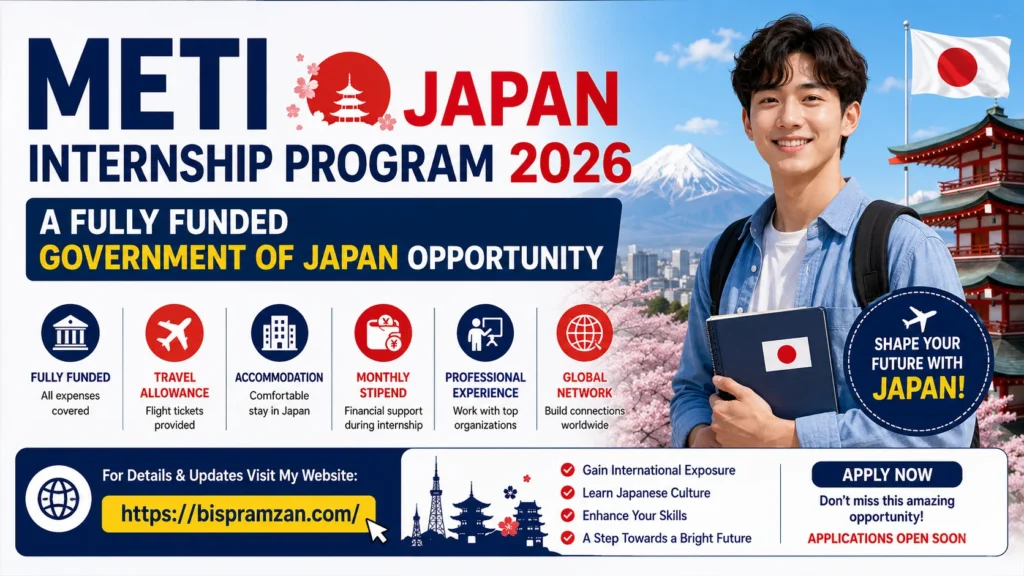 METI Japan Internship Program 2026 A Fully Funded Government of Japan Opportunity