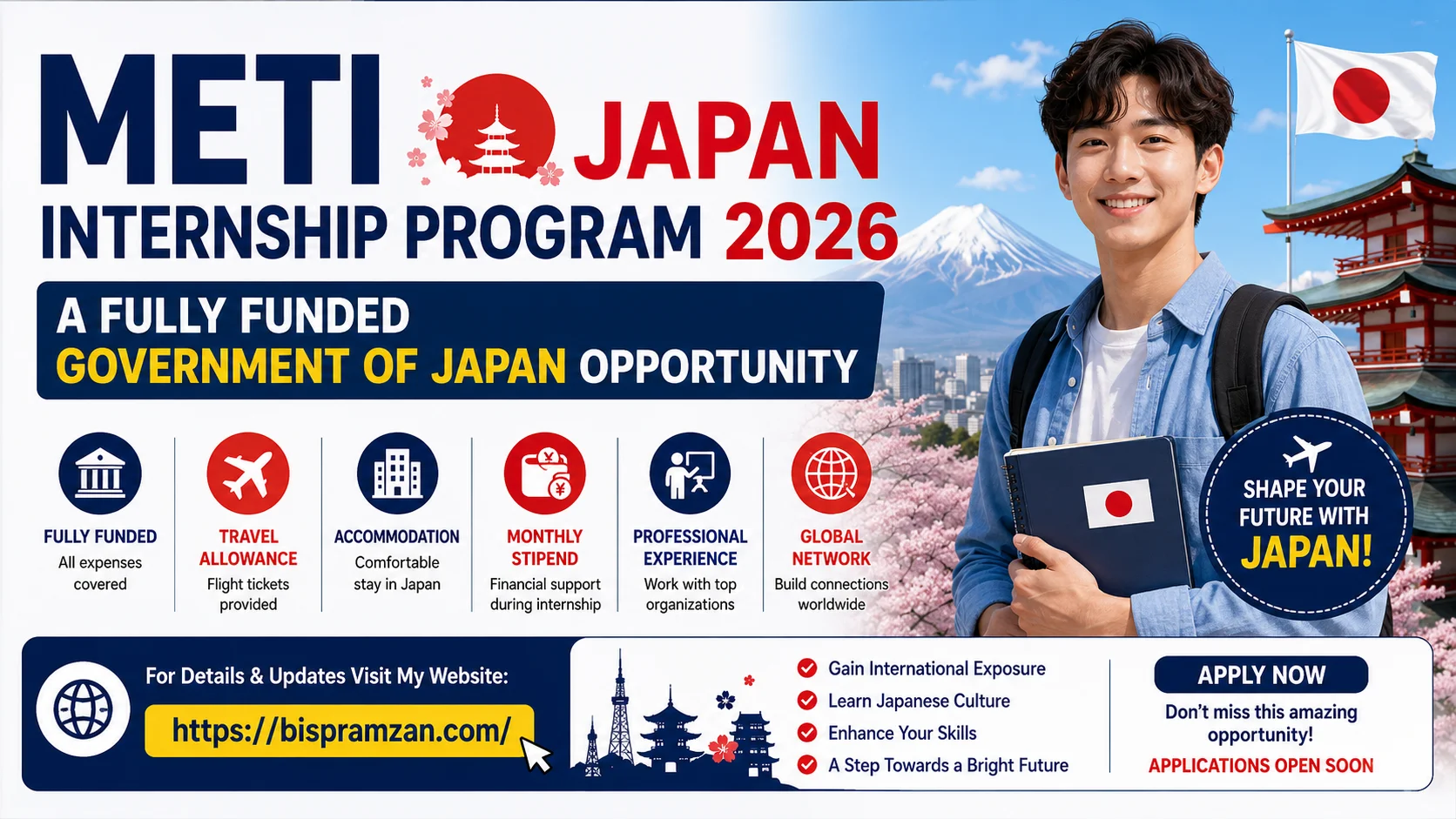 METI Japan Internship Program 2026 A Fully Funded Government of Japan Opportunity